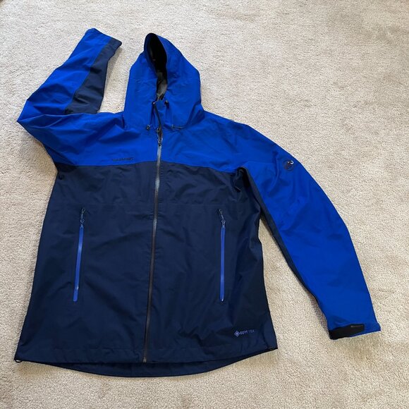 Mammut Other - MAMMUT Men’s Gore-Tex Wenaha Jacket Hooded Blue Waterproof Rain Coat XL